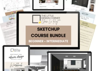 Clare Le Roy – SketchUp Beginner + Intermediate Course Bundle