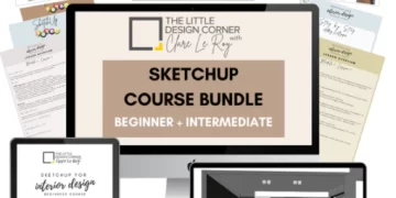 Clare Le Roy – SketchUp Beginner + Intermediate Course Bundle