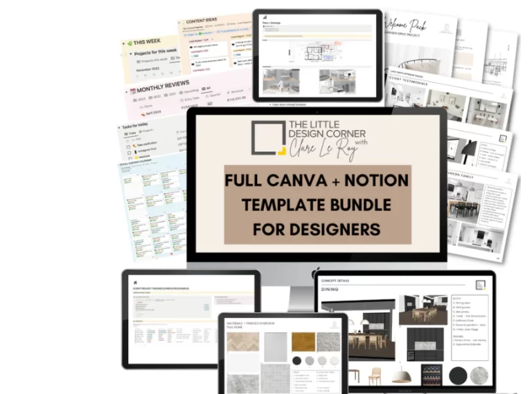 Clare Le Roy – The Complete Canva and Notion Template Bundle for Designers