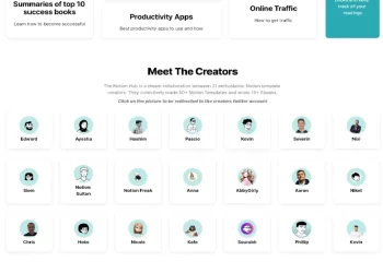 Notion Hub – 21 Creators Ft. Pascio I 100+ Templates I 15 eBooks I The Giga Brain Download