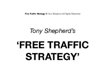 Tony Shepherd – Free Traffic System Workshop