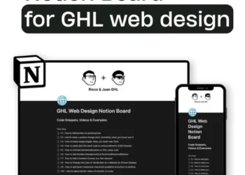Ricco & Juan – Notion Board for GHL Web Design